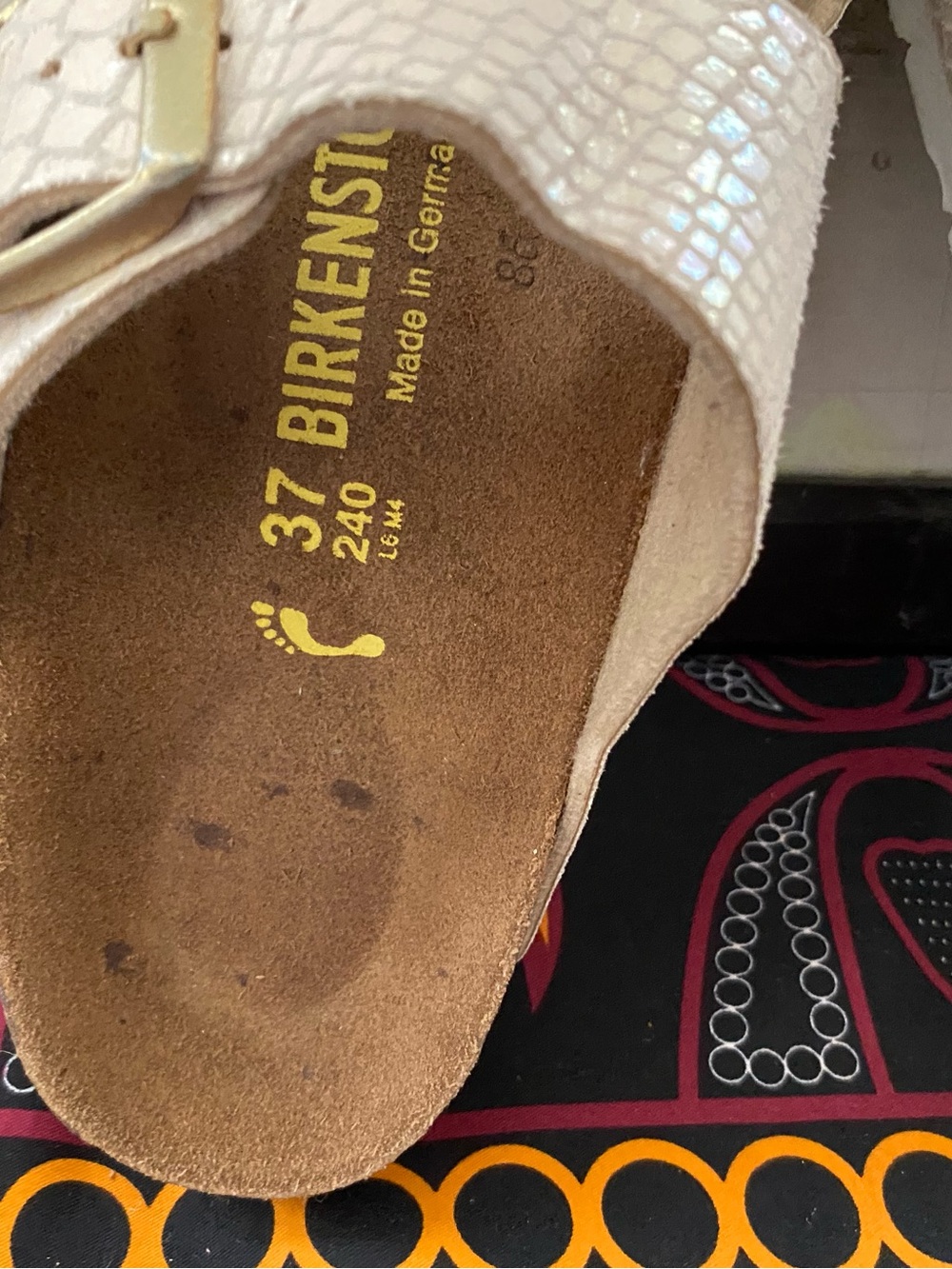 Pre-owned Birkenstock Arizona Sandal In Beige 37/6 Women’s - Picture 4 of 10
